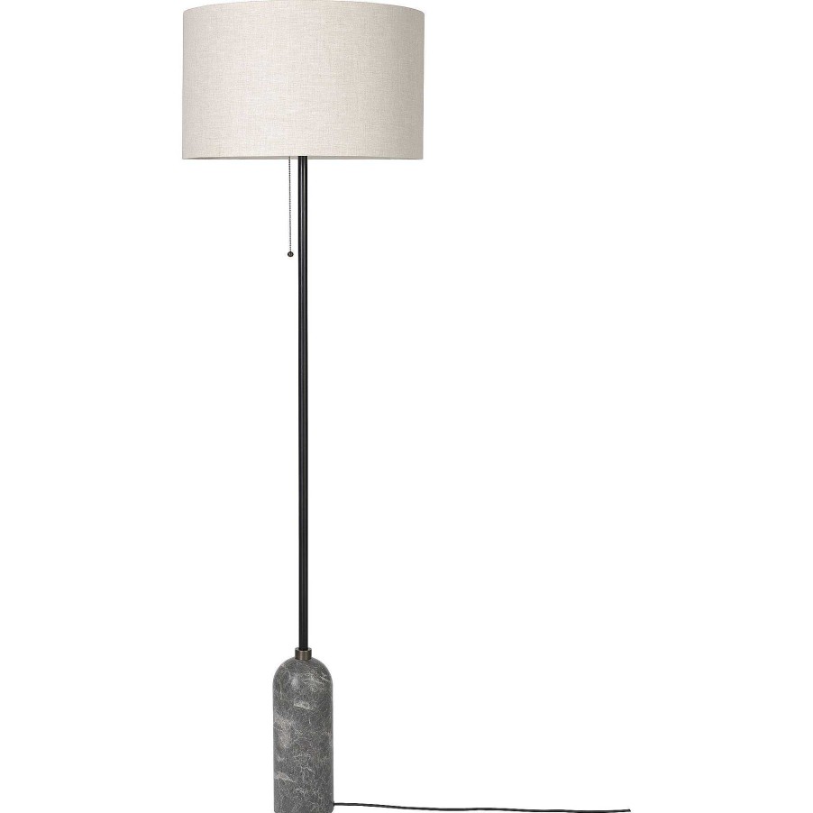 GUBI Pendant Lights | Gravity Floor Lamp | Canvas - Grey Marble