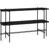 GUBI Coffee Tables | Ts Console - 2 Racks | Console | Black Marquina Marble