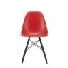 Vitra Chairs | Eames Fiberglass Side Chair Dsw | Eames Classic Red - Black Maple