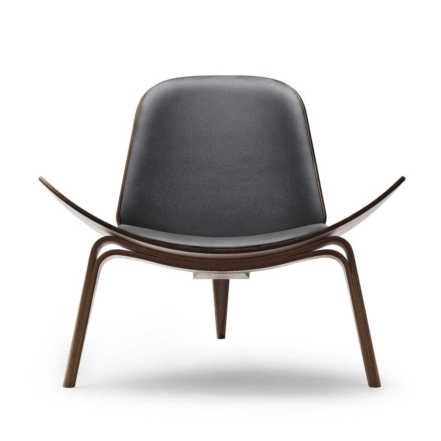 Carl Hansen & Søn Single Armchairs | Ch07 Shell Chair | Lacquered Walnut - Thor 301