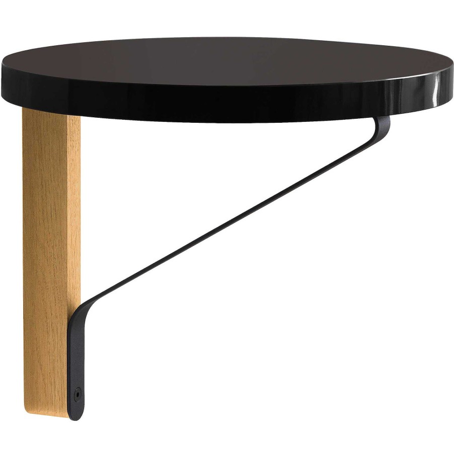 Artek Shelves | Kaari Wall Shelf Round | Black Oak