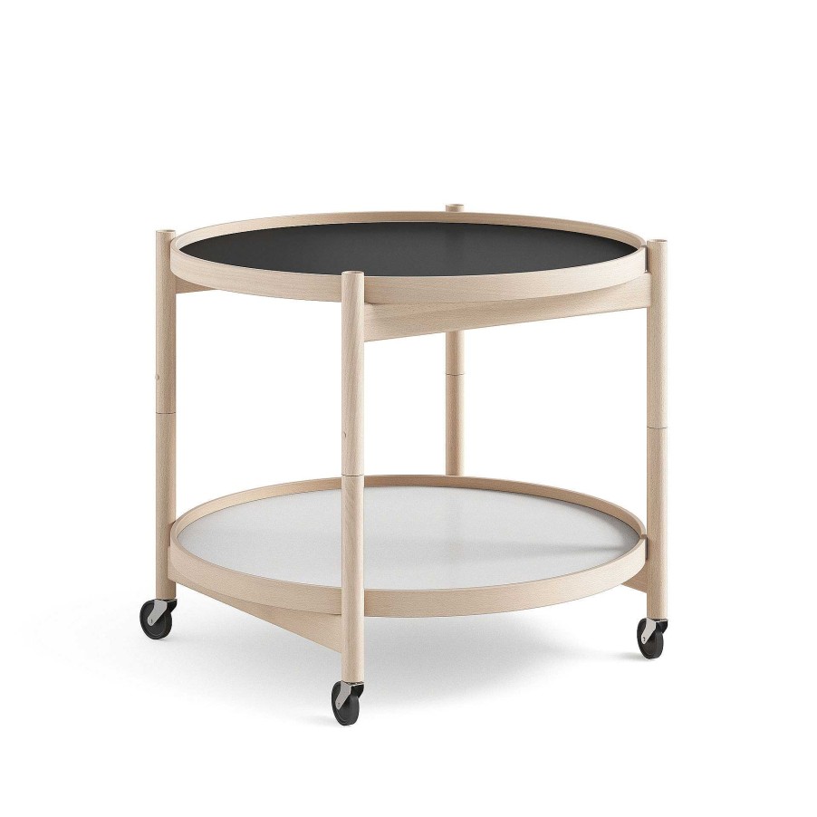 Brdr. Krüger Coffee Tables | Bolling Tray Table O 60 | Oiled Beech - White/Black