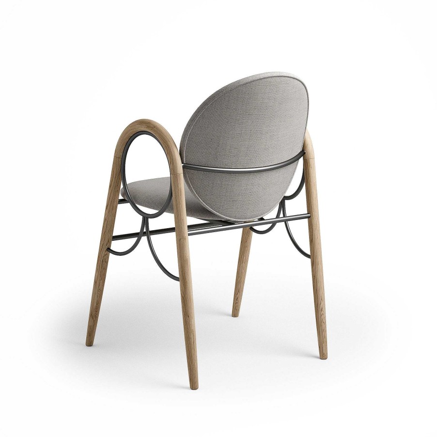 Brdr. Krüger Chairs | Arkade Chair | White Oiled Oak/Light Grey Fabric