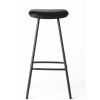 Brdr. Krüger Stools | Pauline Bar Stool H75 | Black Lacquered-Oak-Black Leather