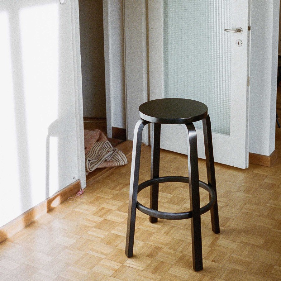 Artek Stools | Bar Stool 64 | Black Birch