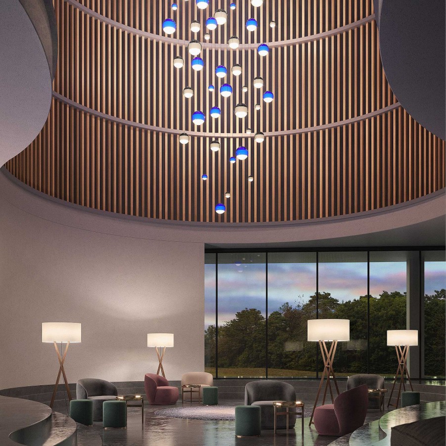 Marset Pendant Lights | Dipping Light 13 - 24V | Pendant Lamp | Blue