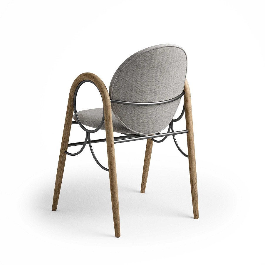 Brdr. Krüger Chairs | Arkade Chair |Oiled Oak/Grey Fabric