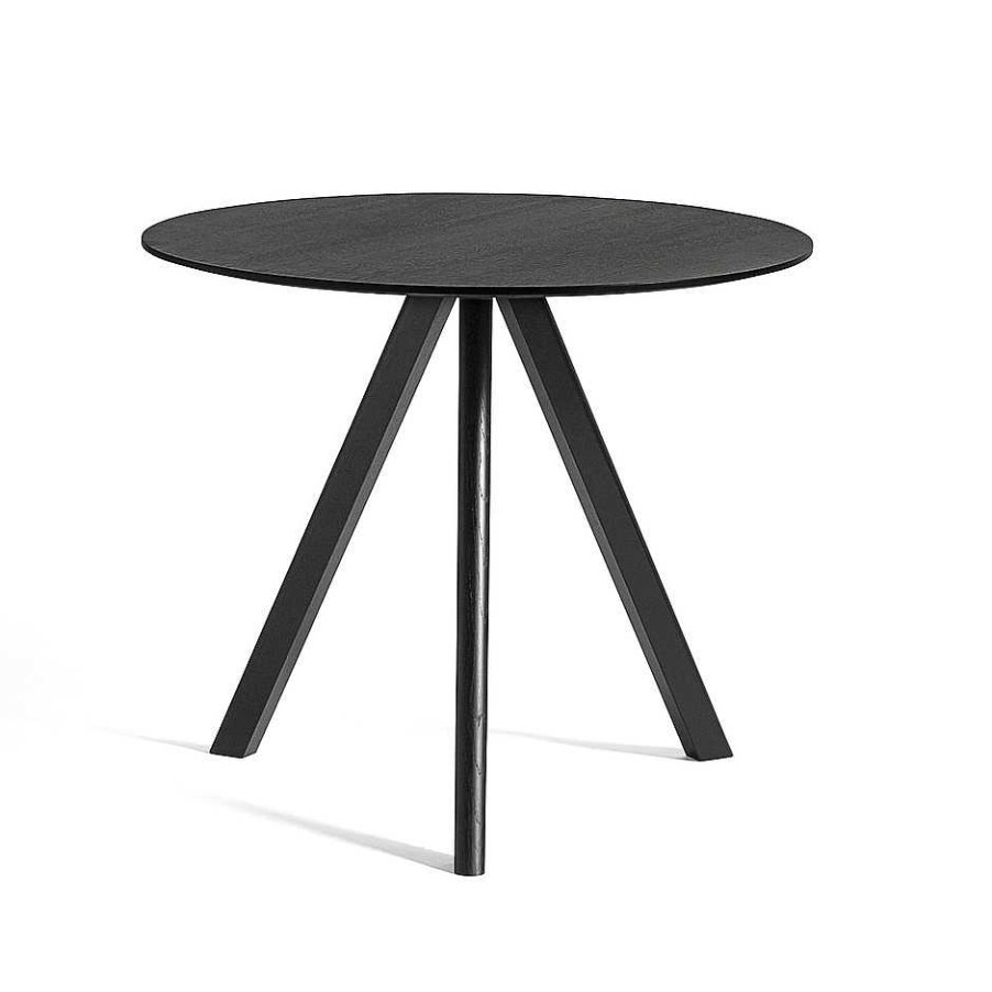 HAY Dining Tables | Cph 20 Round Table | Black Lacquered