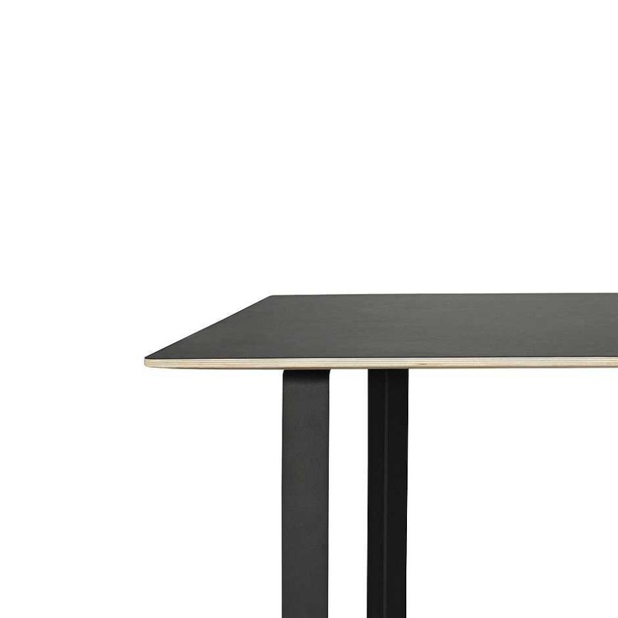 Muuto Dining Tables | 70/70 Table | Black Linoleum