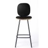 Brdr. Krüger Stools | Pauline Comfort Bar Stool H65 | Oiled Oak-Black Leather