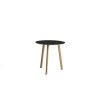 HAY Dining Tables | Cph Deux 220 Round Table | Solid Oak - Black Laminate