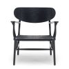 Carl Hansen & Søn Single Armchairs | Ch22 | Chair | Black Oak