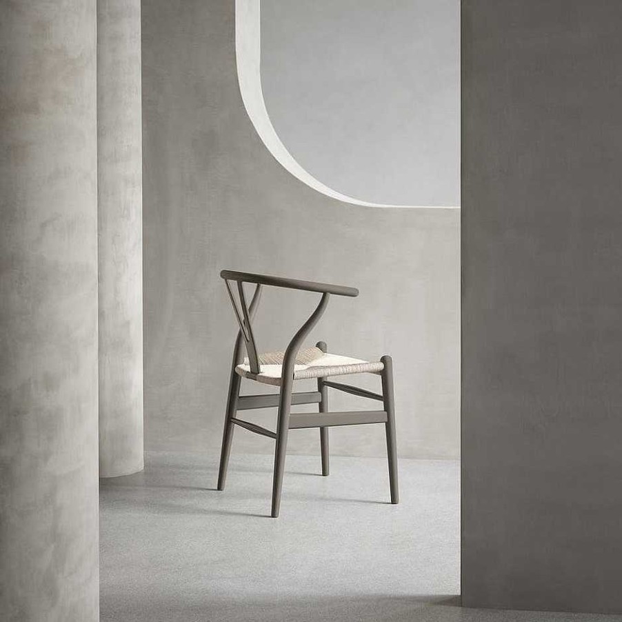 Carl Hansen & Søn Chairs | Ch24 Wishbone Chair Soft | Slate