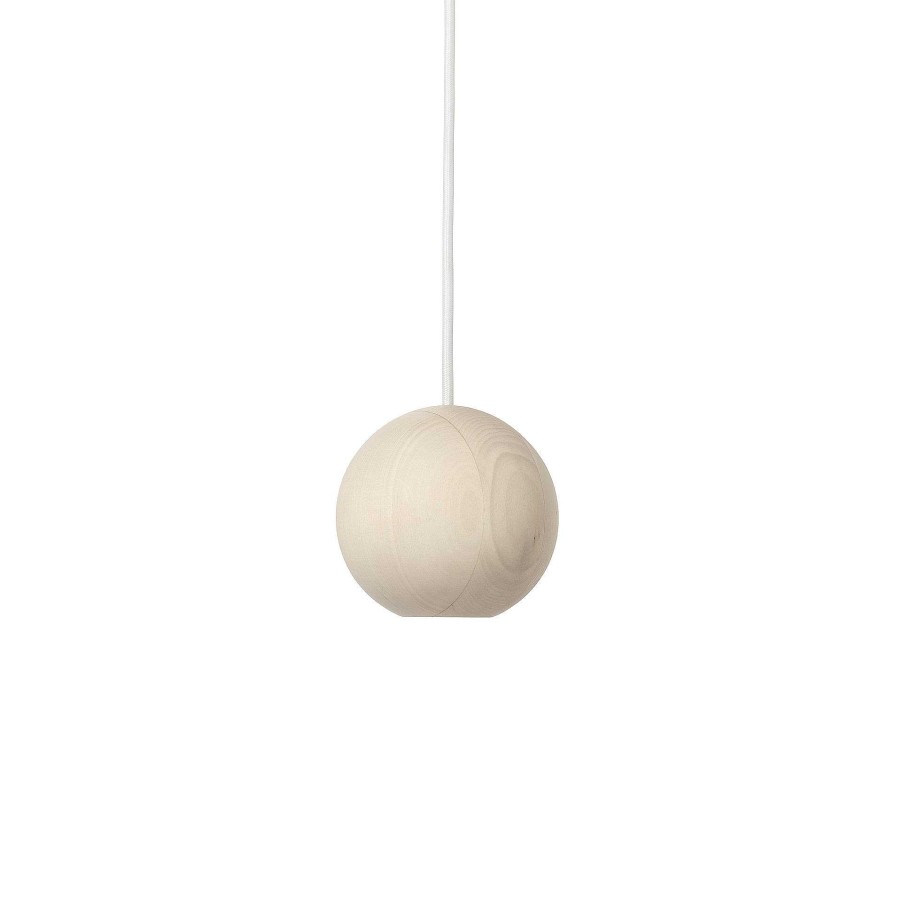 Mater Pendant Lights | Liuku Ball - Matt Lacquer Linden Wood