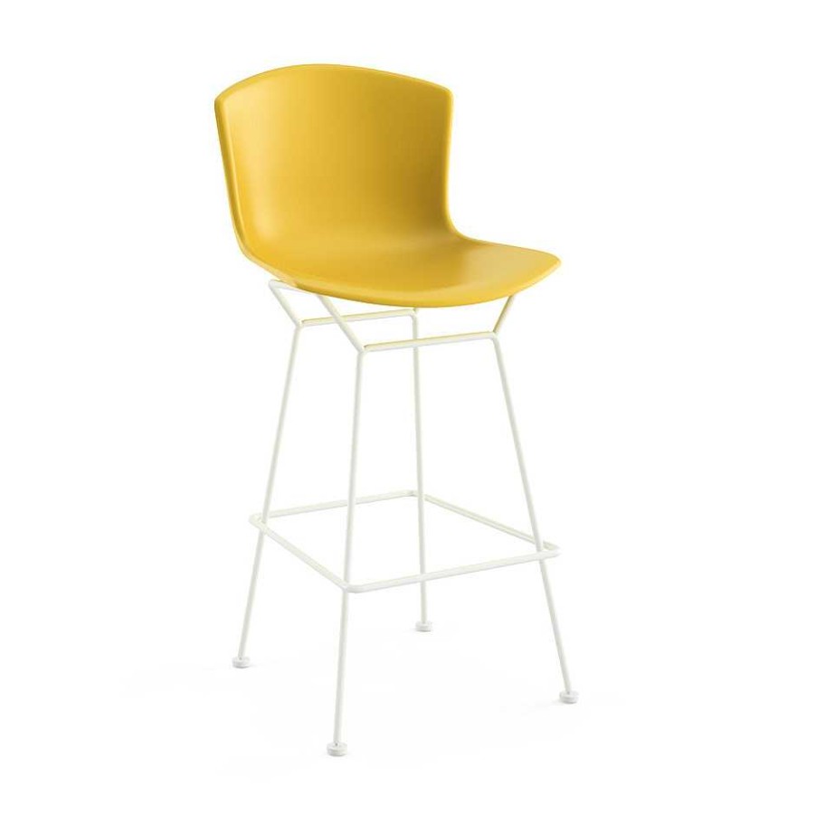 Knoll Stools | Bertoia Bar Stool | White/Yellow