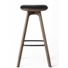 Brdr. Krüger Stools | Pauline Bar Stool H75 | Fumed Oiled Oak-Black Leather