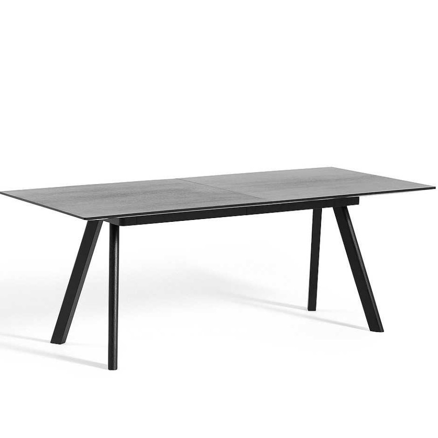 HAY Extending Tables | Cph 30 Table Extendable | Black Lacquered Oak | L 200/400