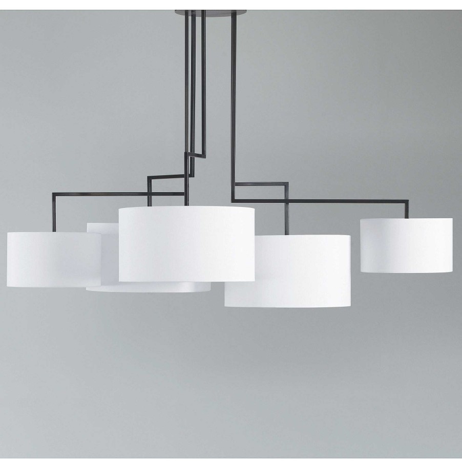 Zeitraum Pendant Lights | Noon 5 | Textile White