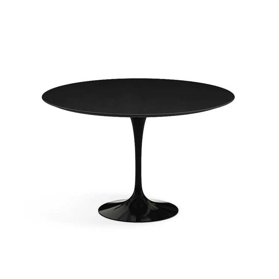 Knoll Dining Tables | Saarinen Tulip Table | Round Table | Black Laminate