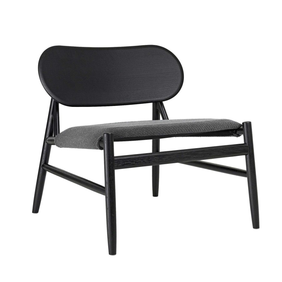 Brdr. Krüger Single Armchairs | Ferdinand Lounge Chair | Black/Dark Grey