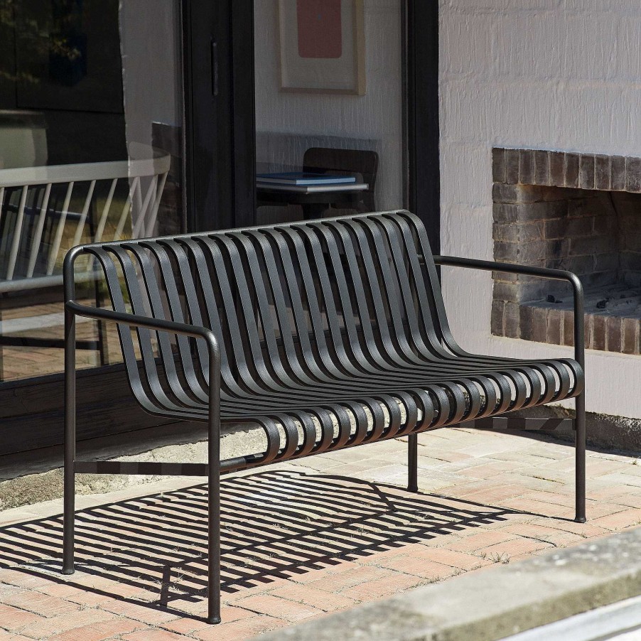 HAY Outdoor Chairs | Palissade Dining Bench - Anthracite