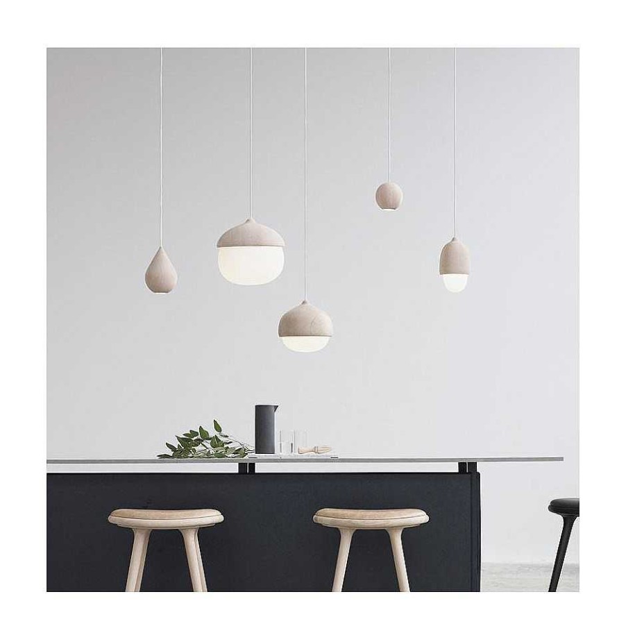 Mater Pendant Lights | Liuku Ball - Matt Lacquer Linden Wood