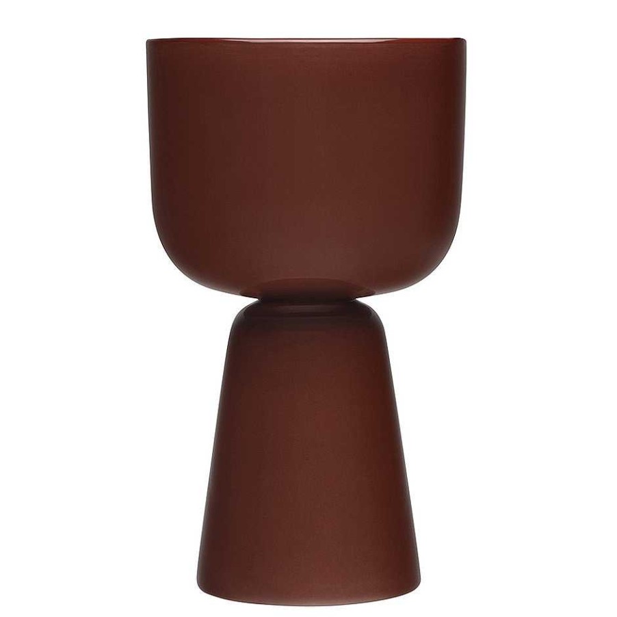 Iittala Vases | Nappula Plant Pot | 260X155Mm - Brown