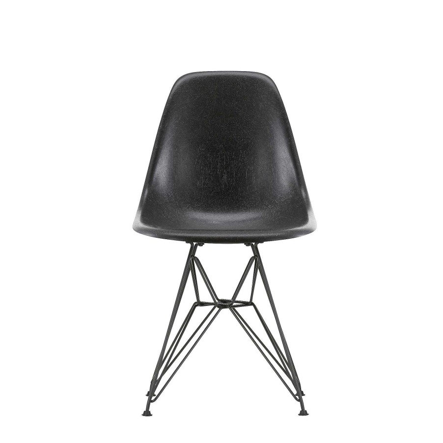 Vitra Chairs | Eames Plastic Chairs Dsr | Base Dark Powder-Coated - Deep Black