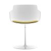 MDF Italia Chairs | Flow Slim Chair | Chair With Stem Base | White