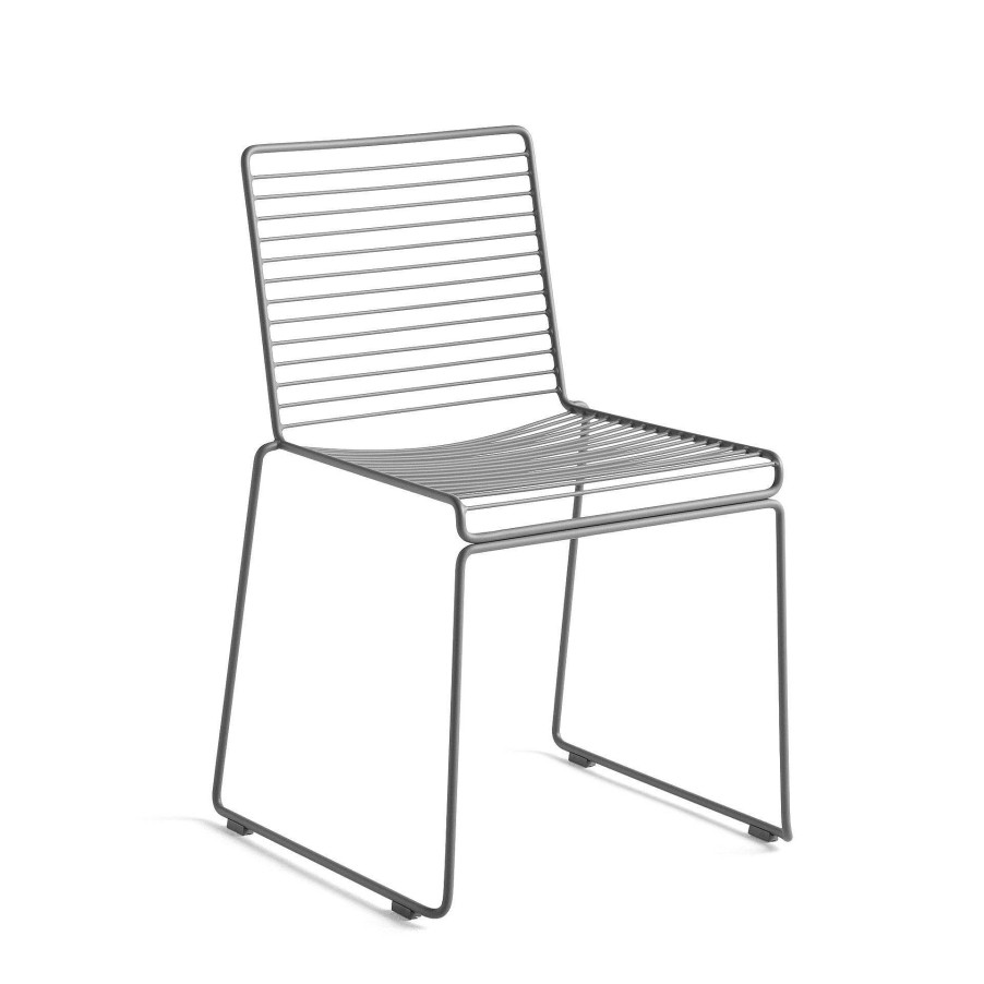 HAY Outdoor Chairs | Hee Dining Chair | Asphalt Grey