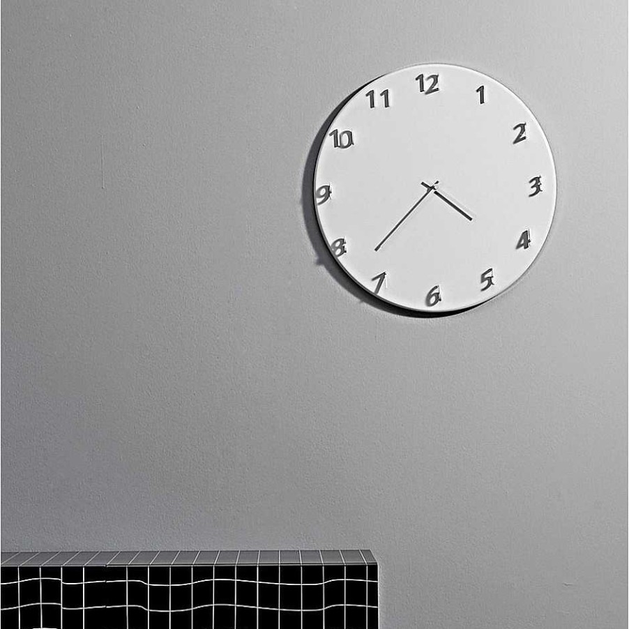 Porro Clocks | Sundial | Wall Clock - White