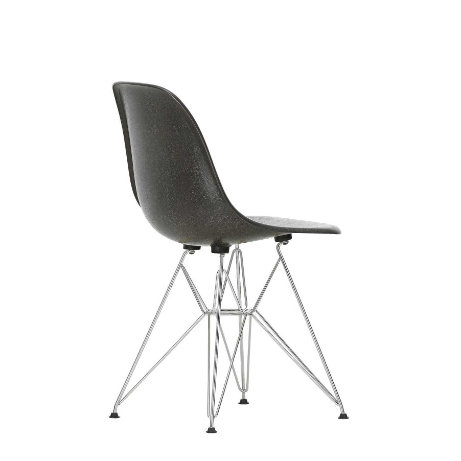 Vitra Chairs | Eames Plastic Chairs Dsr | Chrome Base - Deep Black