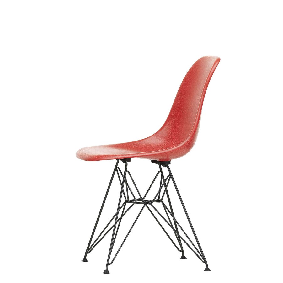 Vitra Chairs | Eames Fiberglass Side Chair Dsr | Eames Classic Red - Black