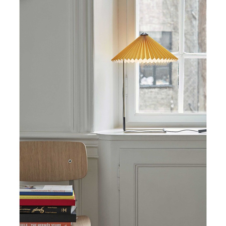 HAY Pendant Lights | Matin Table Lamp L | Yellow Cotton Shade