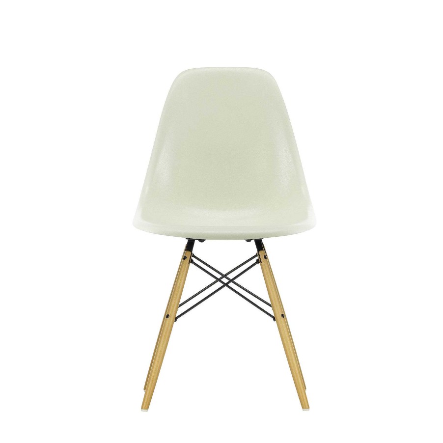 Vitra Chairs | Eames Fiberglass Side Chair Dsw | Eames Parchment - Yellow Maple