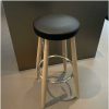 Carl Hansen & Søn Stools | Ch56 Bar Stool | Soaped Oak - Black Leather