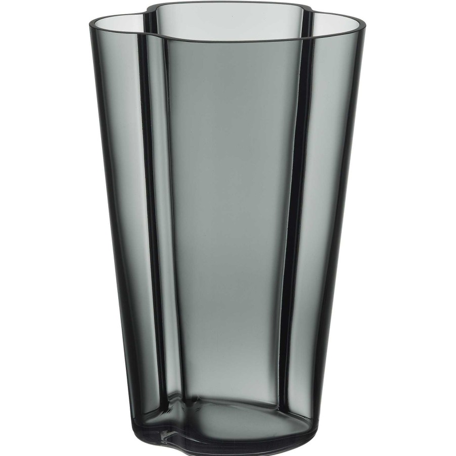 Iittala Vases | Aalto Vase | Dark Grey - 220Mm