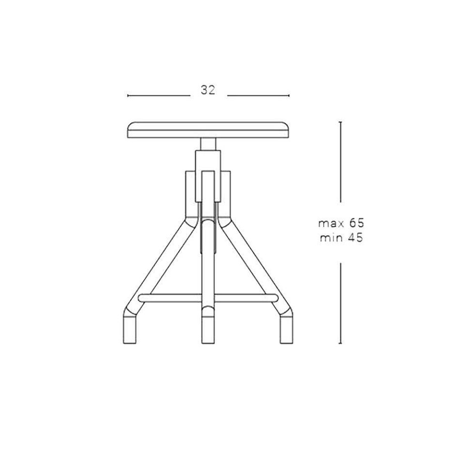 Zava Stools | Jooke | Stool 40/50 - Ral 9005