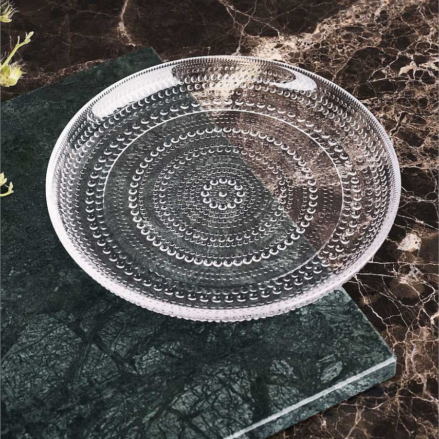 Iittala Plates And Bowls | Kastehelmi Plate | Clear - 248 Mm | Ex-Display