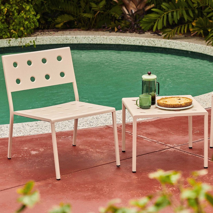 HAY Outdoor Tables | Balcony Low Table | Outdoor Coffee Table | Chalk Beige