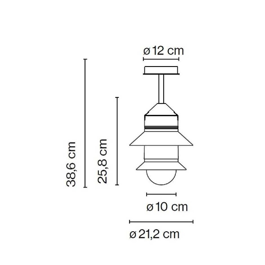 Marset Outdoor Ceiling Lights | Santorini C | Outdoor Ceiling Lamp | Mustard