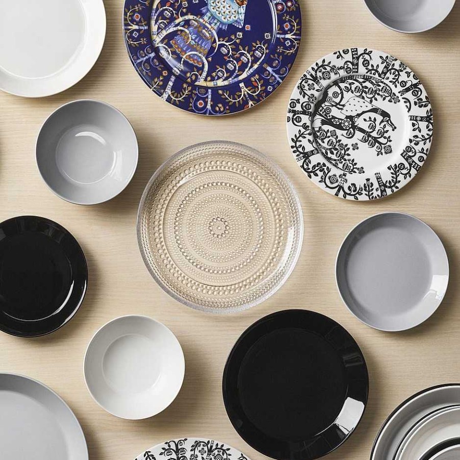 Iittala Plates And Bowls | Taika | Plate - Black - 22Cm