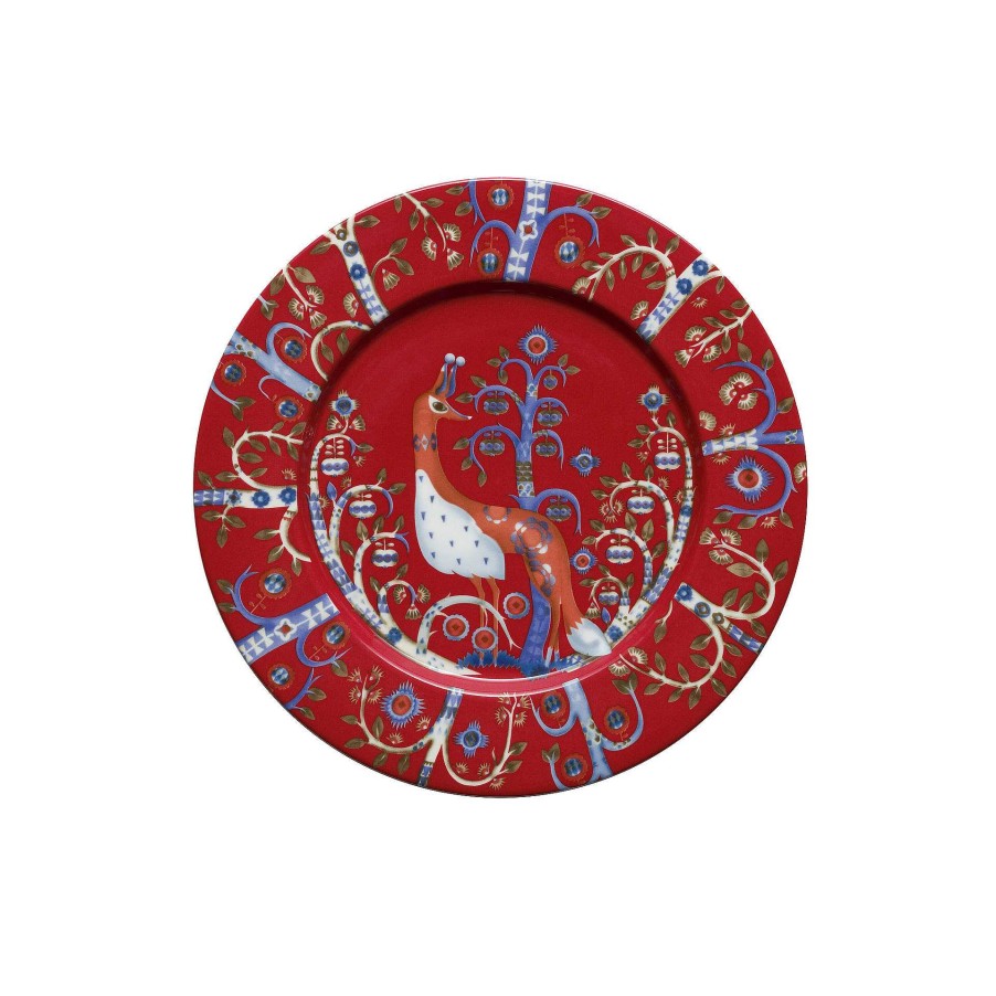 Iittala Plates And Bowls | Taika | Plate - Red - 22 Cm