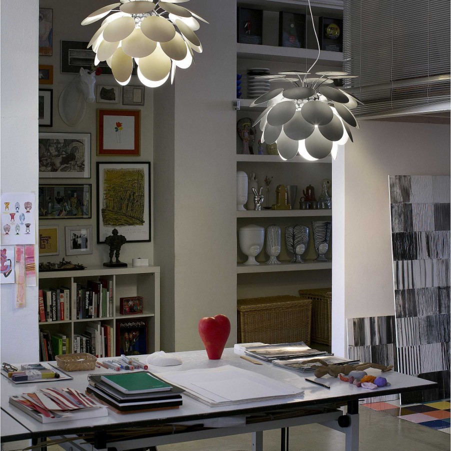 Marset Pendant Lights | Discoco 132 | Pendant Lamp | Matte Grey