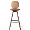 Brdr. Krüger Stools | Pauline Comfort Bar Stool H65 | Fumed Oiled Oak-Cognac Leather