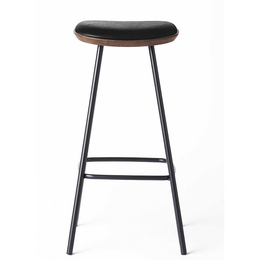 Brdr. Krüger Stools | Pauline Bar Stool H75 | Fumed Oak-Black Leather