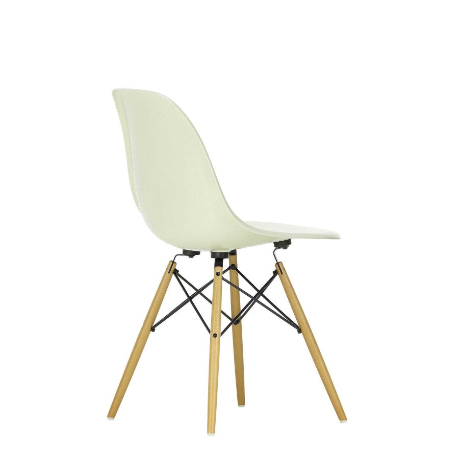 Vitra Chairs | Eames Plastic Chairs Dsw | Golden Maple - Pebble