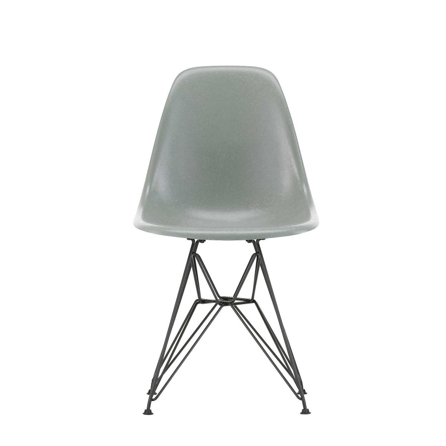 Vitra Chairs | Eames Fiberglass Side Chair Dsr | Eames Sea Foam Green - Black