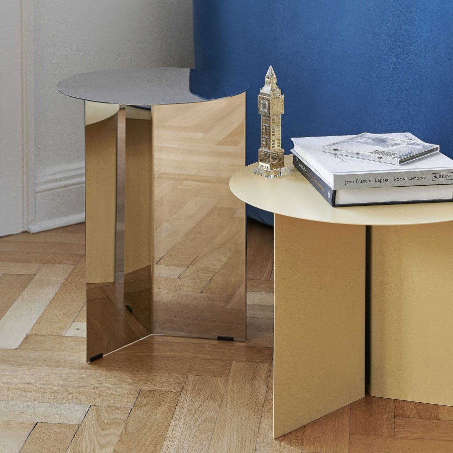 HAY Coffee Tables | Slit Table Round High | High Round Table | Mirror