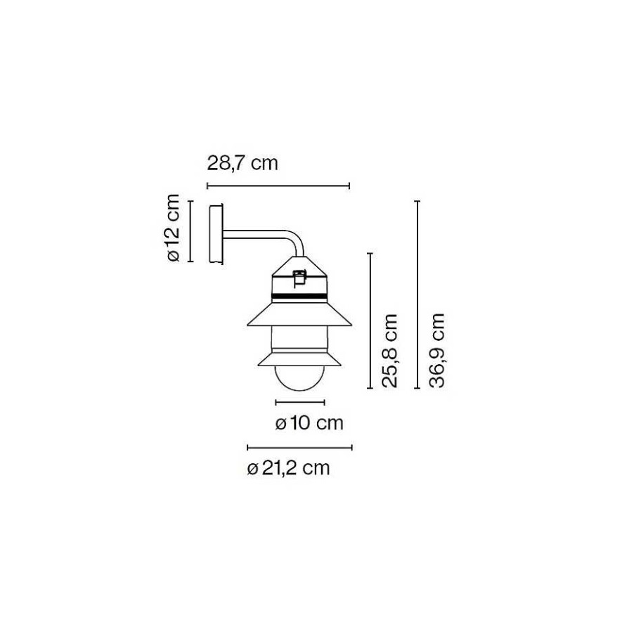 Marset Outdoor Wall Lamps | Santorini A Fixed Stem | Outdoor Wall Lamp | White